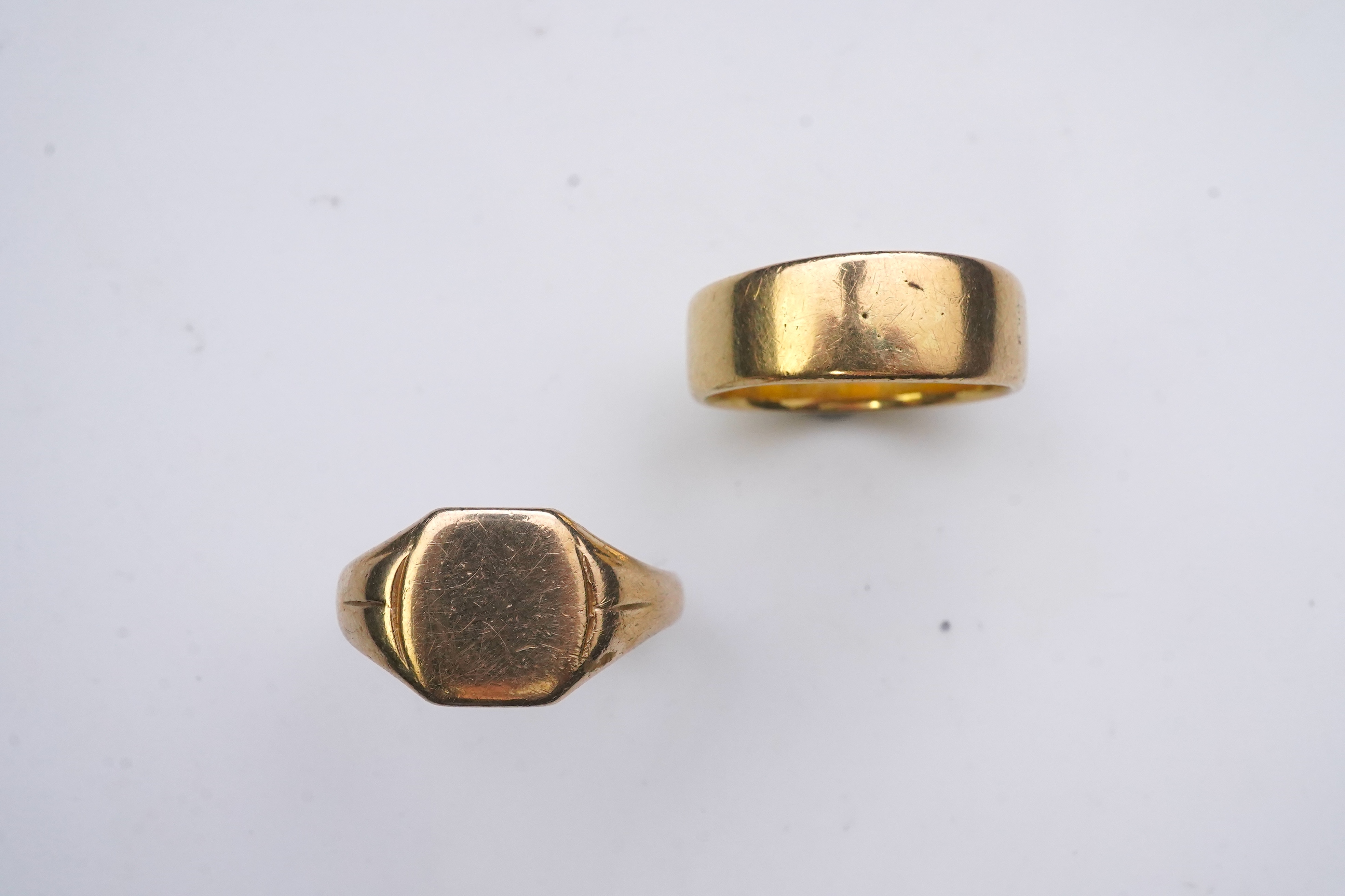 Two gold rings